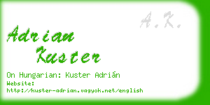 adrian kuster business card